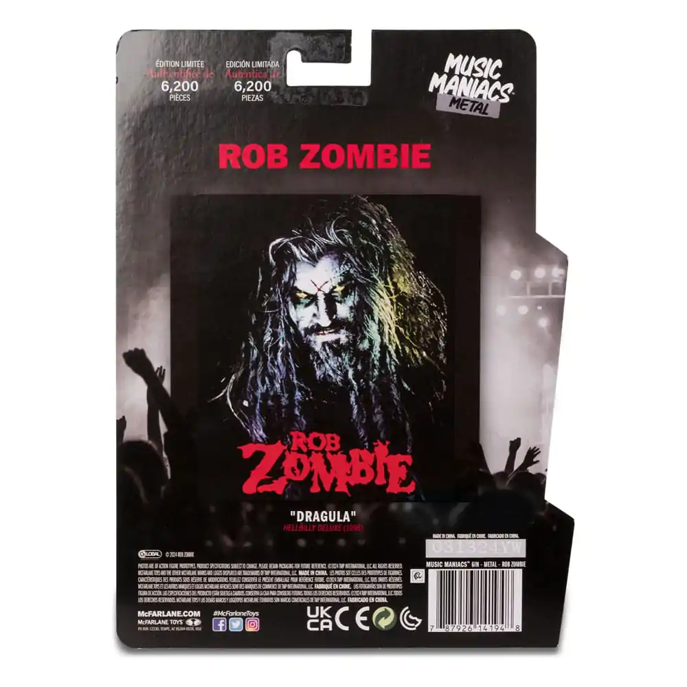 Metal Music Maniacs akcijska figura Wave 2 Rob Zombie 15 cm fotografija proizvoda