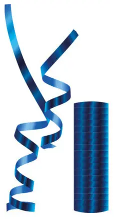 Metalik plavi streamer fotografija proizvoda