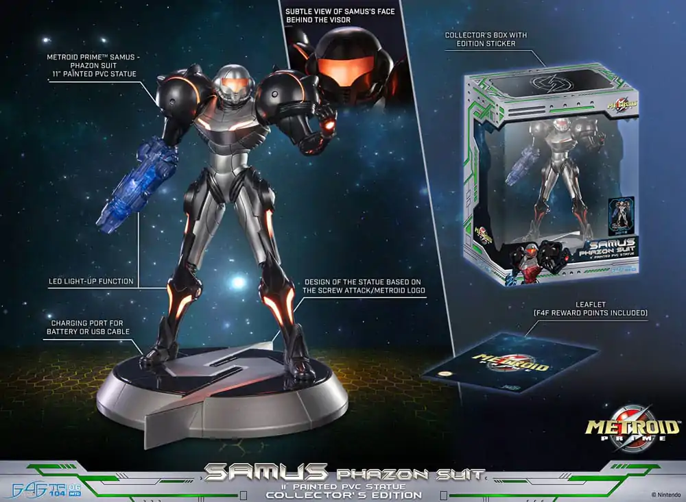 Metroid Prime PVC Kip Samus Phazon Suit Collector's Edition 28 cm fotografija proizvoda