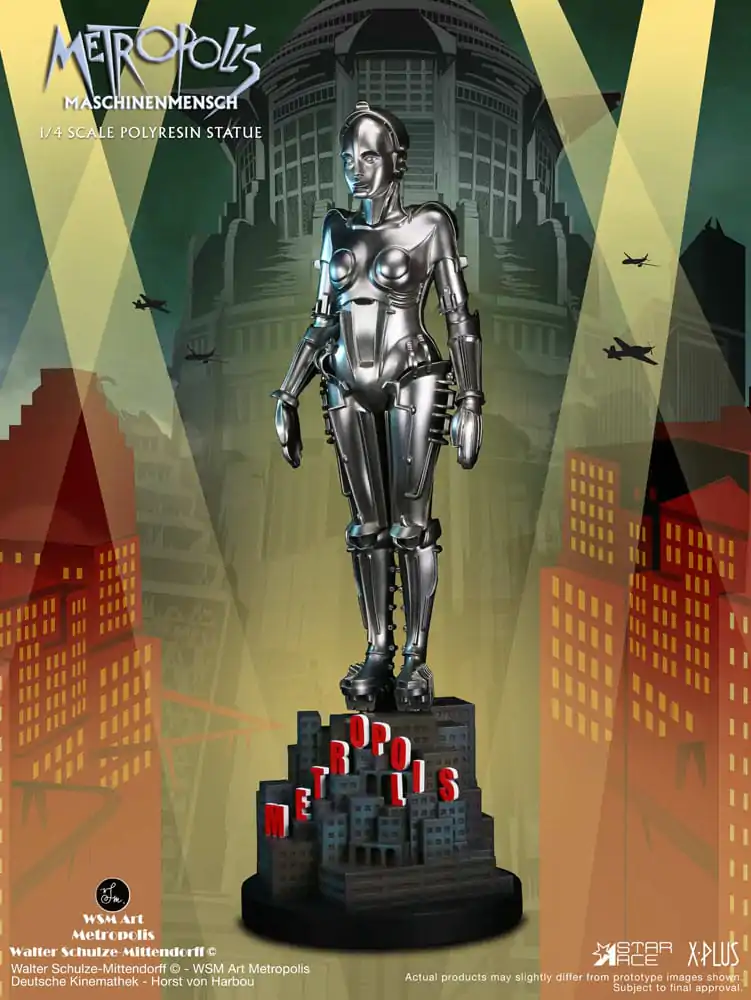 Metropolis Kip 1/4 Maschinenmensch Silver 40 cm fotografija proizvoda