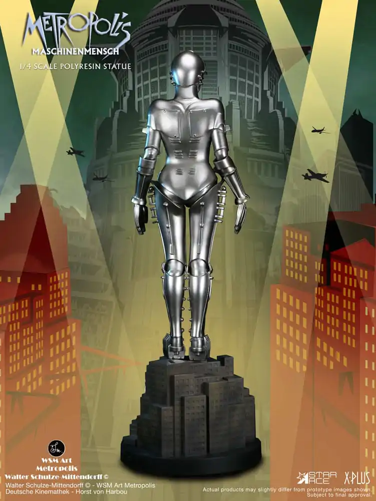Metropolis Kip 1/4 Maschinenmensch Silver 40 cm fotografija proizvoda