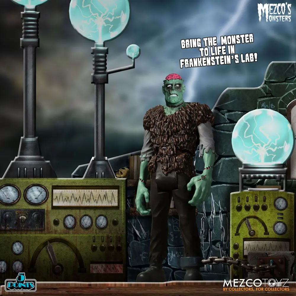 Mezco's Monsters 5 Points akcijske figure Tower of Fear Deluxe Set 9 cm fotografija proizvoda