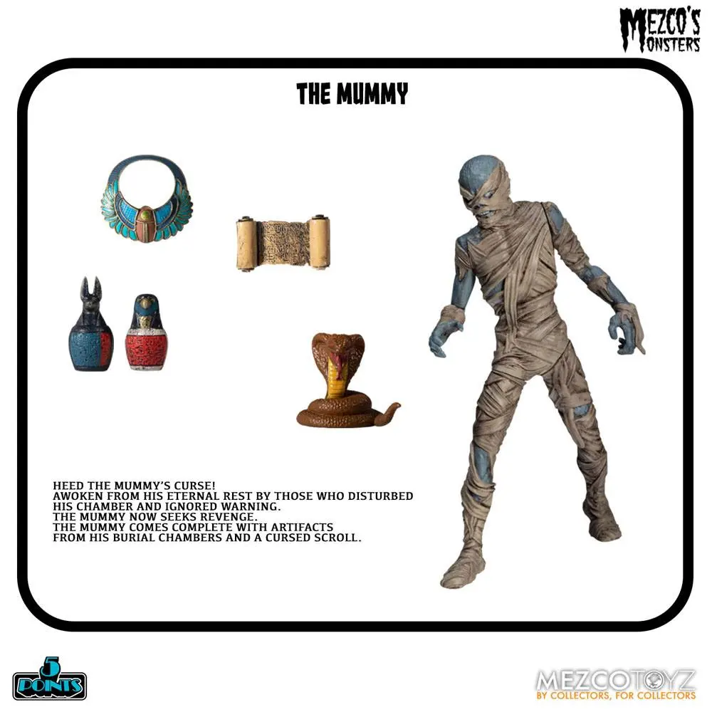 Mezco's Monsters 5 Points akcijske figure Tower of Fear Deluxe Set 9 cm fotografija proizvoda