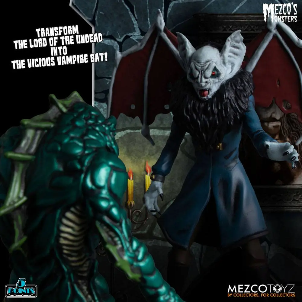 Mezco's Monsters 5 Points akcijske figure Tower of Fear Deluxe Set 9 cm fotografija proizvoda