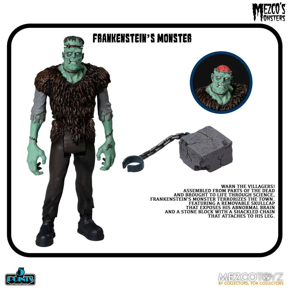 Mezco's Monsters 5 Points akcijske figure Tower of Fear Deluxe Set 9 cm fotografija proizvoda