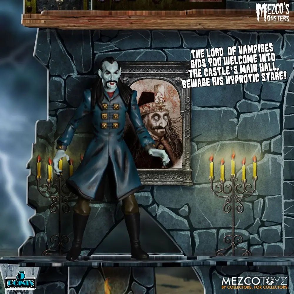 Mezco's Monsters 5 Points akcijske figure Tower of Fear Deluxe Set 9 cm fotografija proizvoda