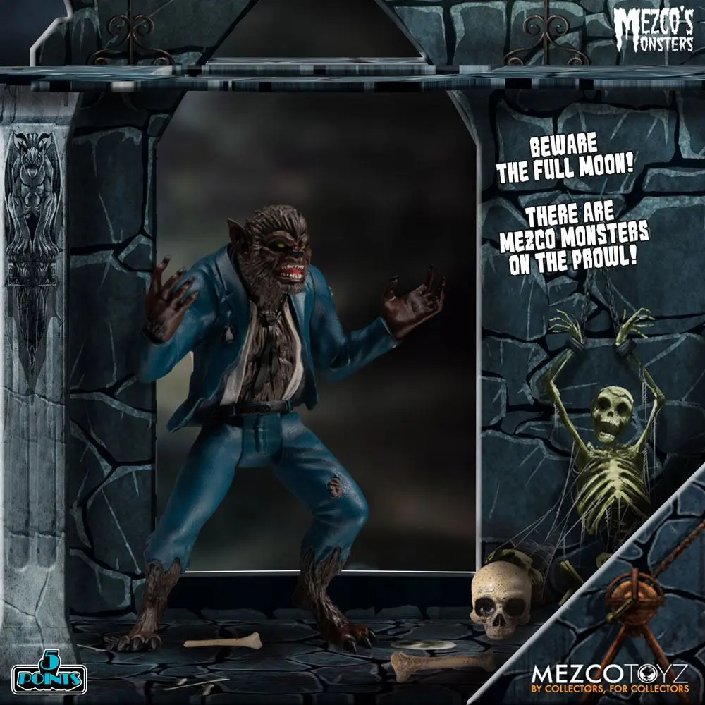 Mezco's Monsters 5 Points akcijske figure Tower of Fear Deluxe Set 9 cm fotografija proizvoda