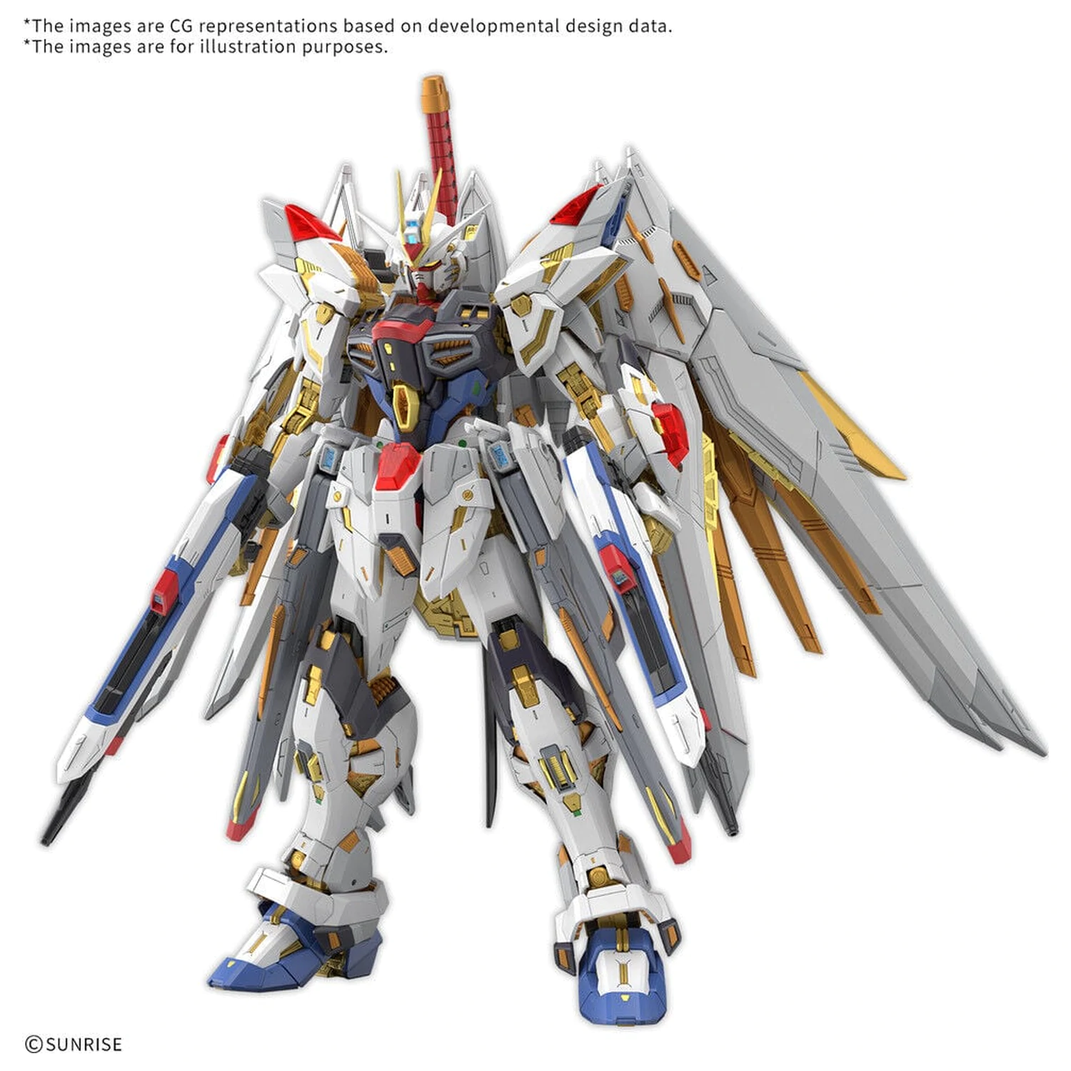 MGEX 1/100 Mighty Strike Freedom Gundam Mobile Suit Gundam SEED Freedom Master Grade Extreme Komplet modela fotografija proizvoda