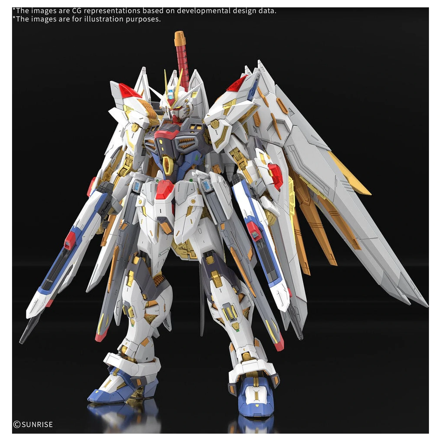 MGEX 1/100 Mighty Strike Freedom Gundam Mobile Suit Gundam SEED Freedom Master Grade Extreme Komplet modela fotografija proizvoda