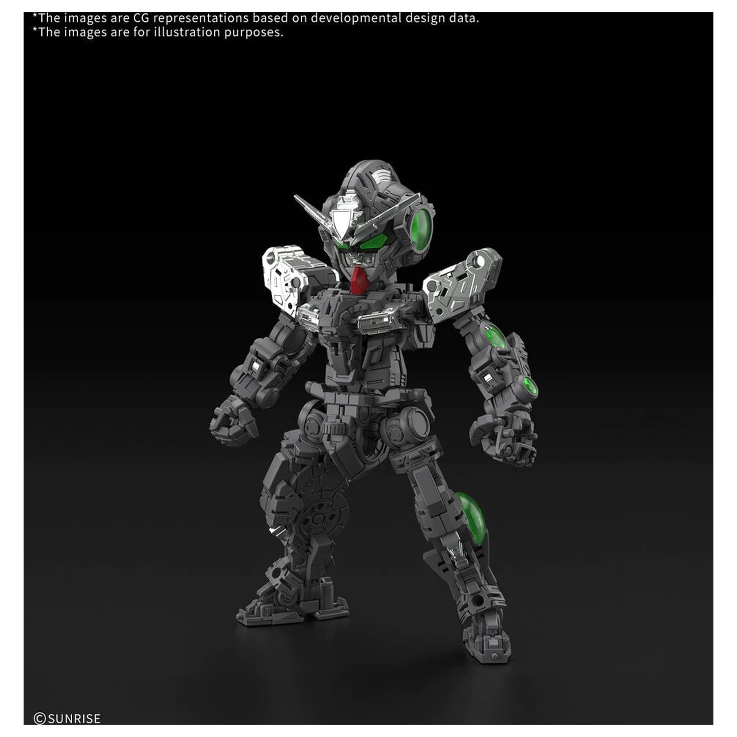 MGSD 00 Raiser Mobile Suit Gundam 00 Master Grade SD Komplet modela fotografija proizvoda
