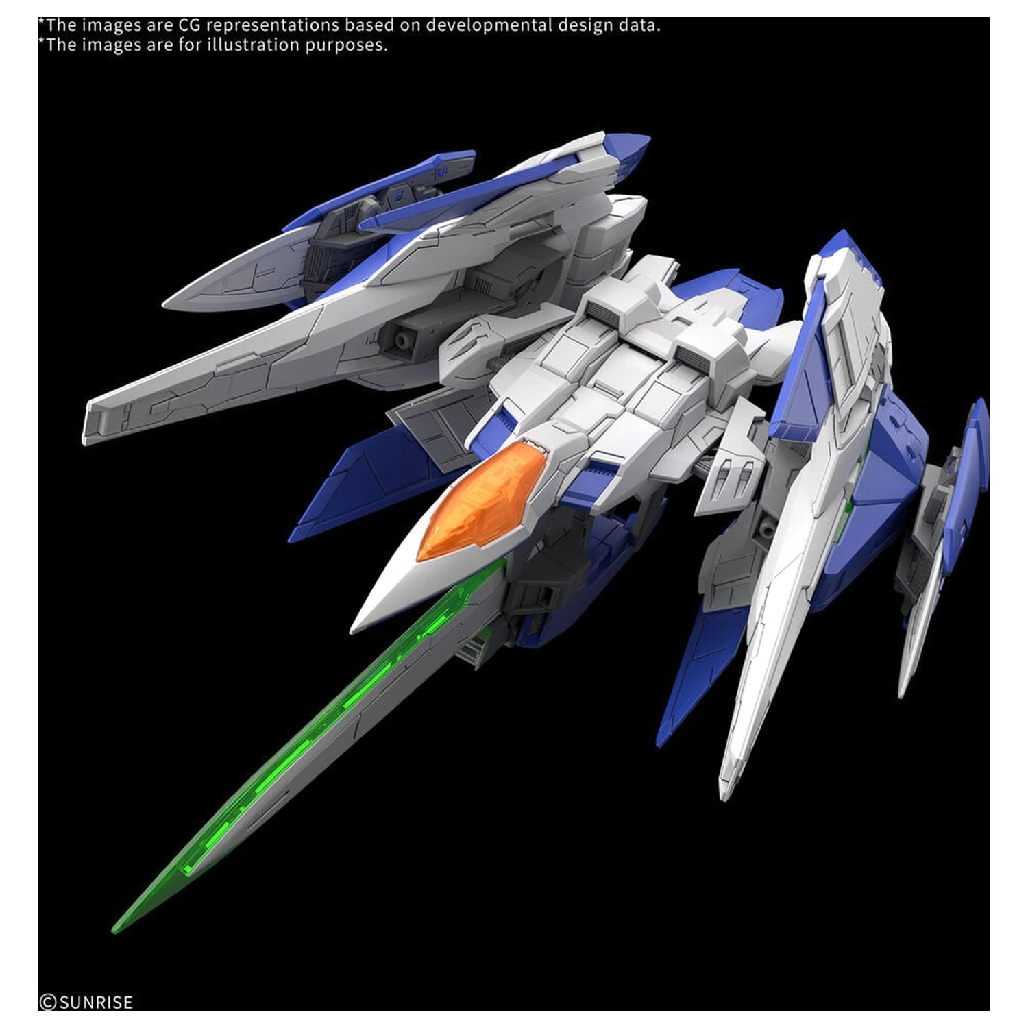 MGSD 00 Raiser Mobile Suit Gundam 00 Master Grade SD Komplet modela fotografija proizvoda