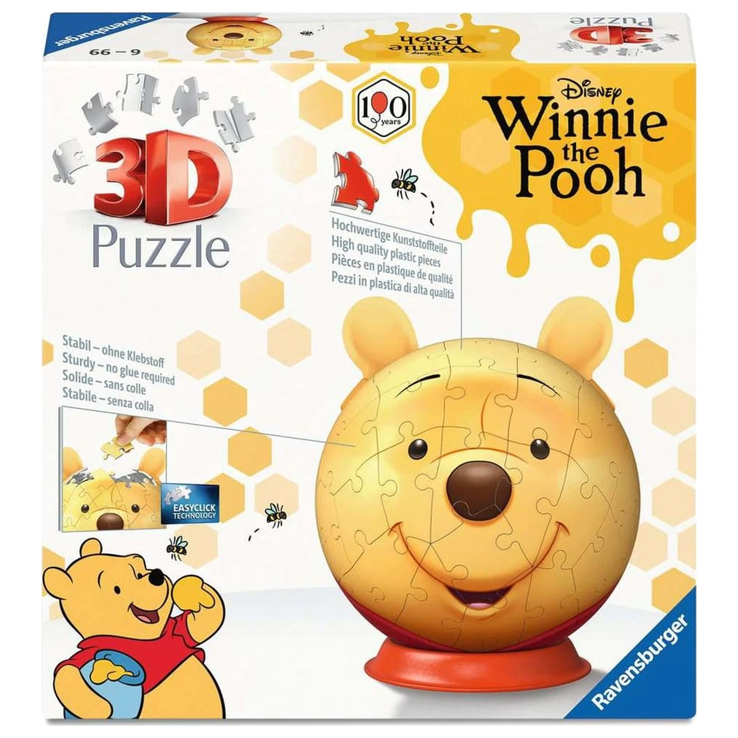 Winnie the Pooh 3D Kuglasta slagalica s ušima (77 komada) fotografija proizvoda