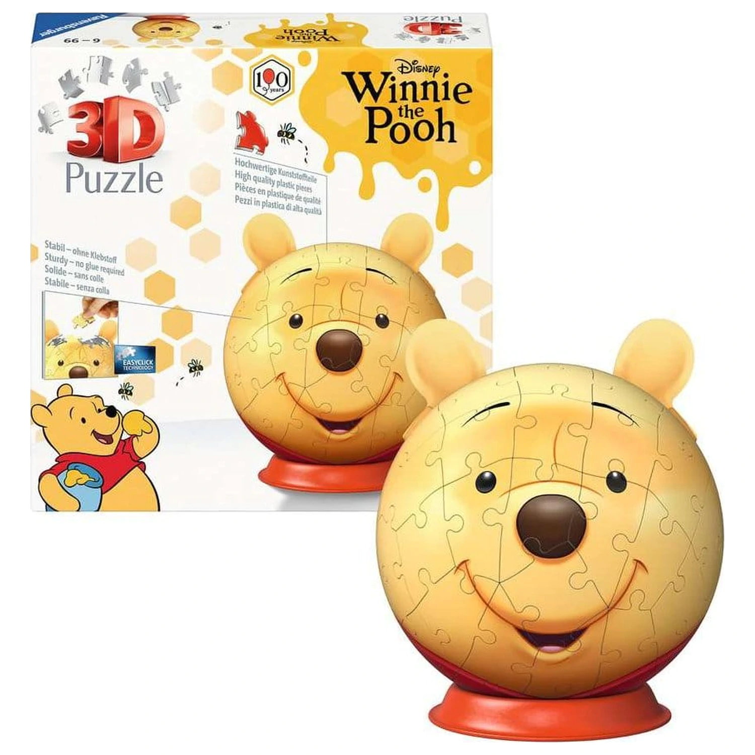 Winnie the Pooh 3D Kuglasta slagalica s ušima (77 komada) fotografija proizvoda