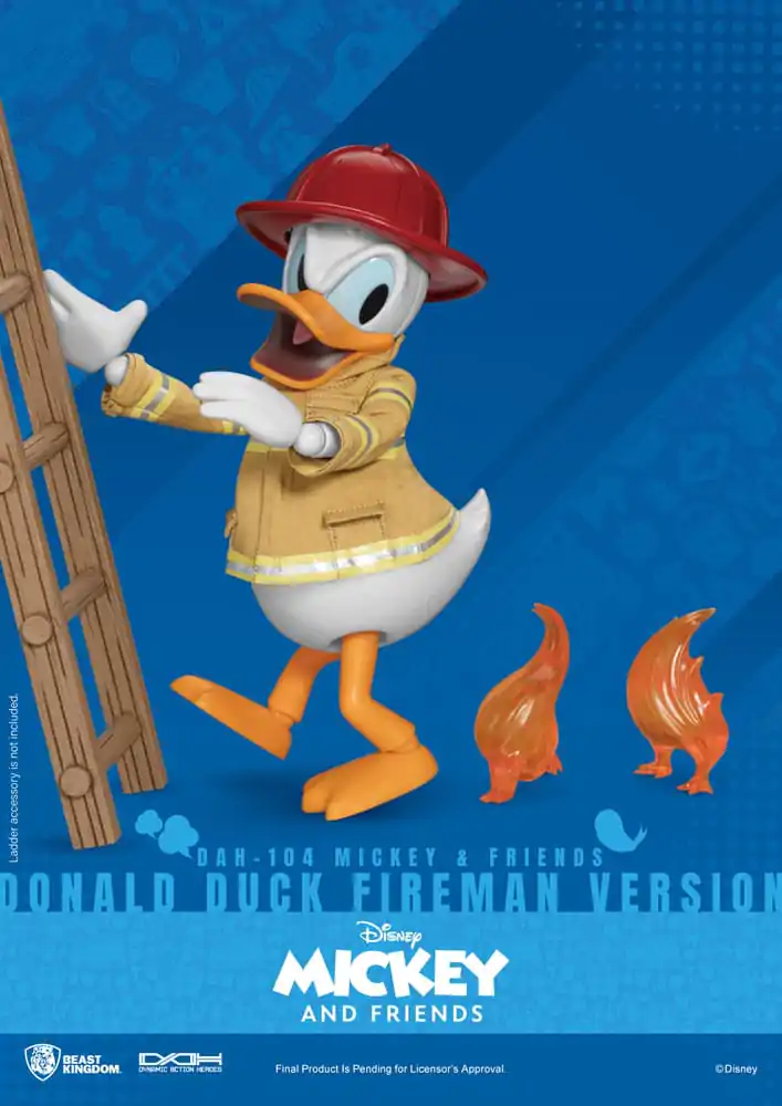 Mickey & Friends Dynamic 8ction Heroes akcijska figura 1/9 Donald Duck Fireman Ver. 24 cm fotografija proizvoda