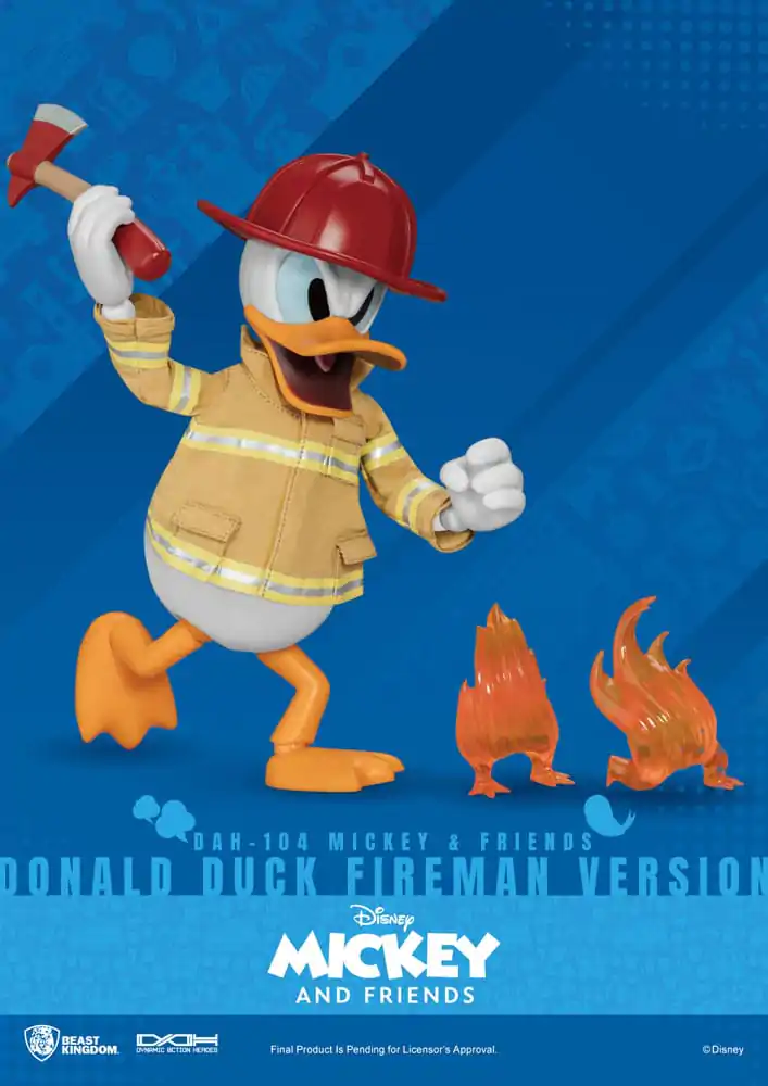 Mickey & Friends Dynamic 8ction Heroes akcijska figura 1/9 Donald Duck Fireman Ver. 24 cm fotografija proizvoda