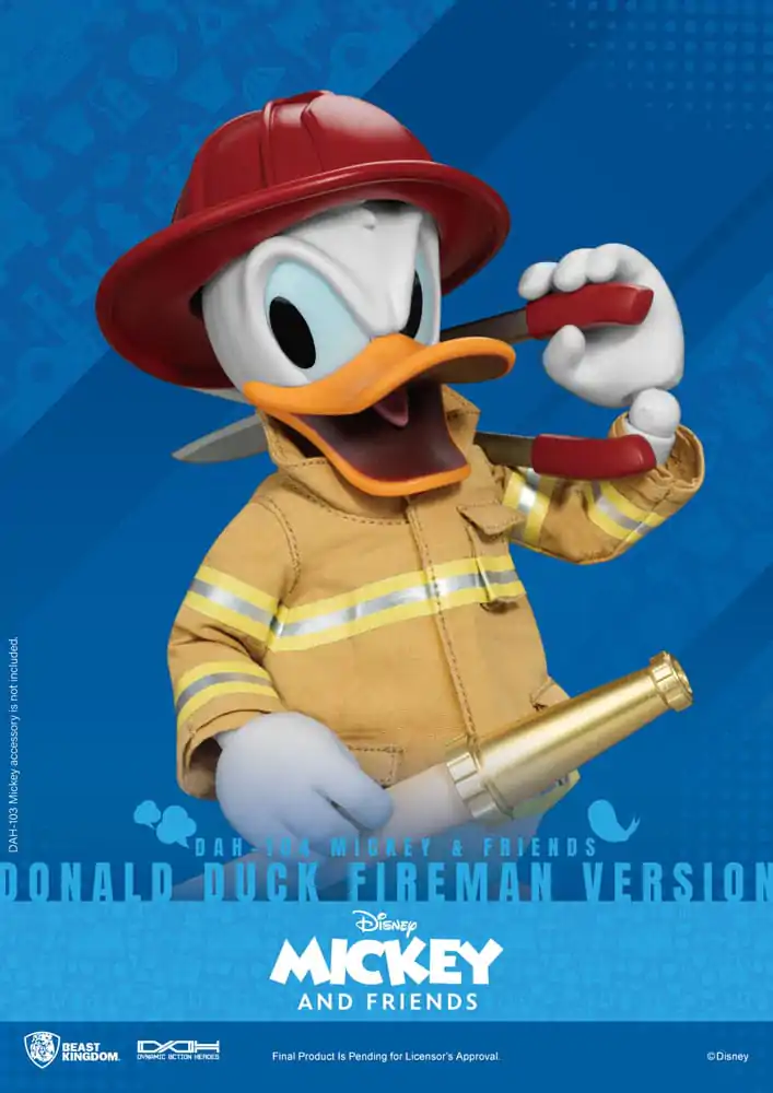 Mickey & Friends Dynamic 8ction Heroes akcijska figura 1/9 Donald Duck Fireman Ver. 24 cm fotografija proizvoda