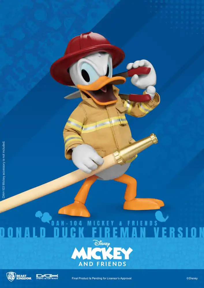 Mickey & Friends Dynamic 8ction Heroes akcijska figura 1/9 Donald Duck Fireman Ver. 24 cm fotografija proizvoda