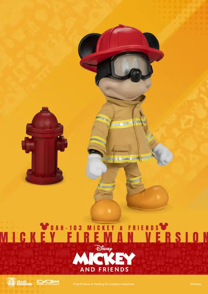 Mickey & Friends Dynamic 8ction Heroes akcijska figura 1/9 Mickey Fireman Ver. 24 cm fotografija proizvoda