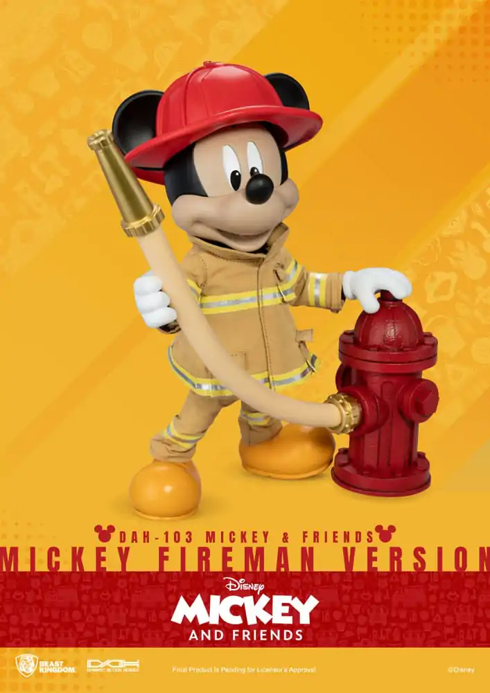 Mickey & Friends Dynamic 8ction Heroes akcijska figura 1/9 Mickey Fireman Ver. 24 cm fotografija proizvoda