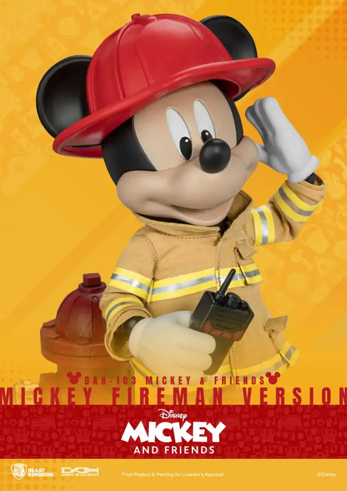 Mickey & Friends Dynamic 8ction Heroes akcijska figura 1/9 Mickey Fireman Ver. 24 cm fotografija proizvoda