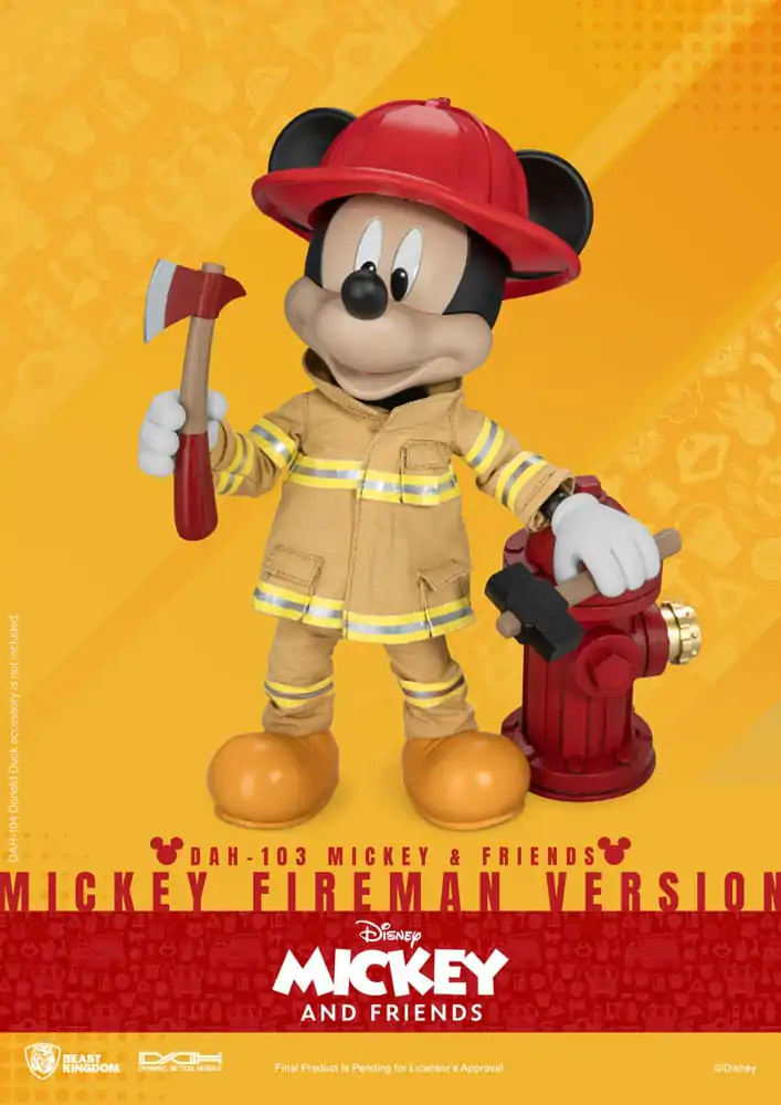 Mickey & Friends Dynamic 8ction Heroes akcijska figura 1/9 Mickey Fireman Ver. 24 cm fotografija proizvoda