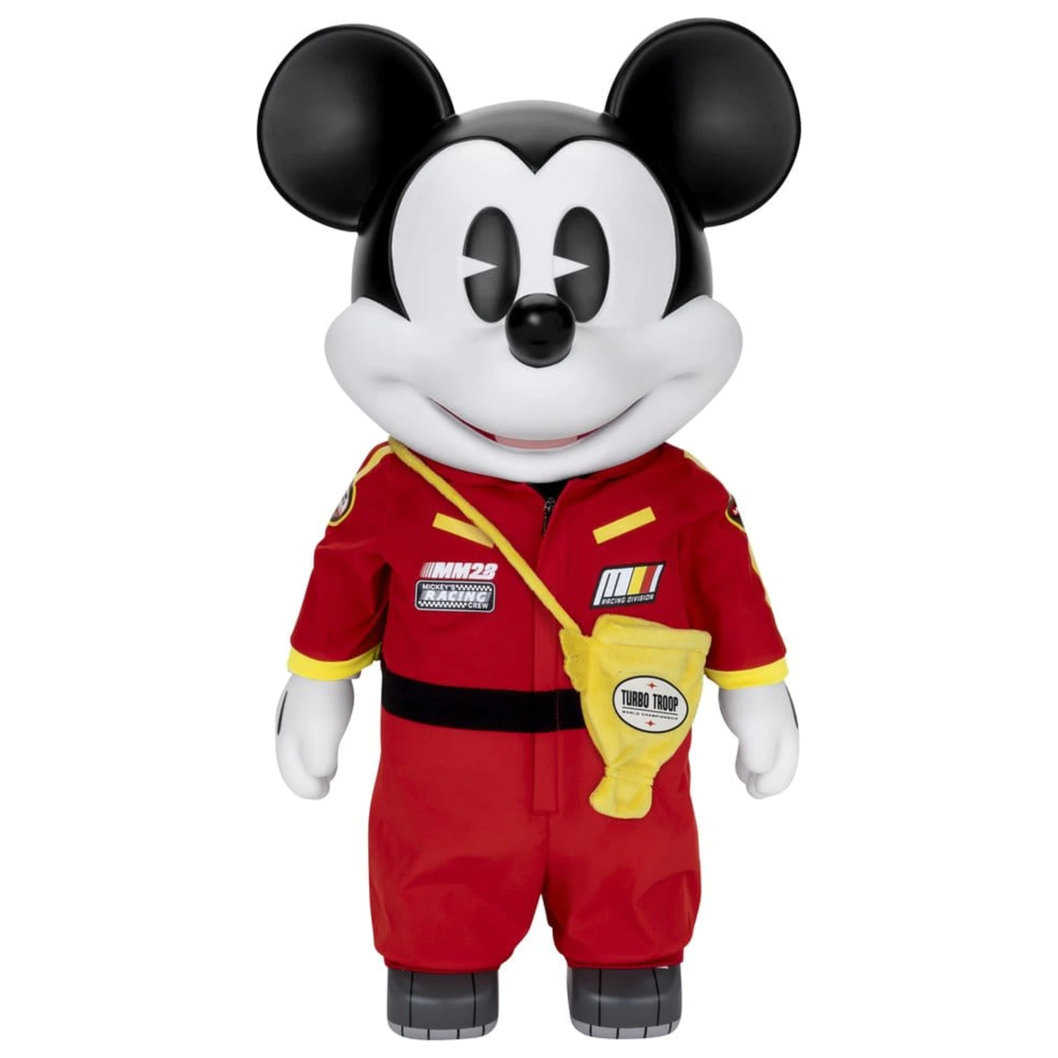 Mickey and Friends Vinilna Kasica Prasica SYAKING-BANG!! Funkcionalna Figurica Trkaći Automobil Micky 48 cm fotografija proizvoda