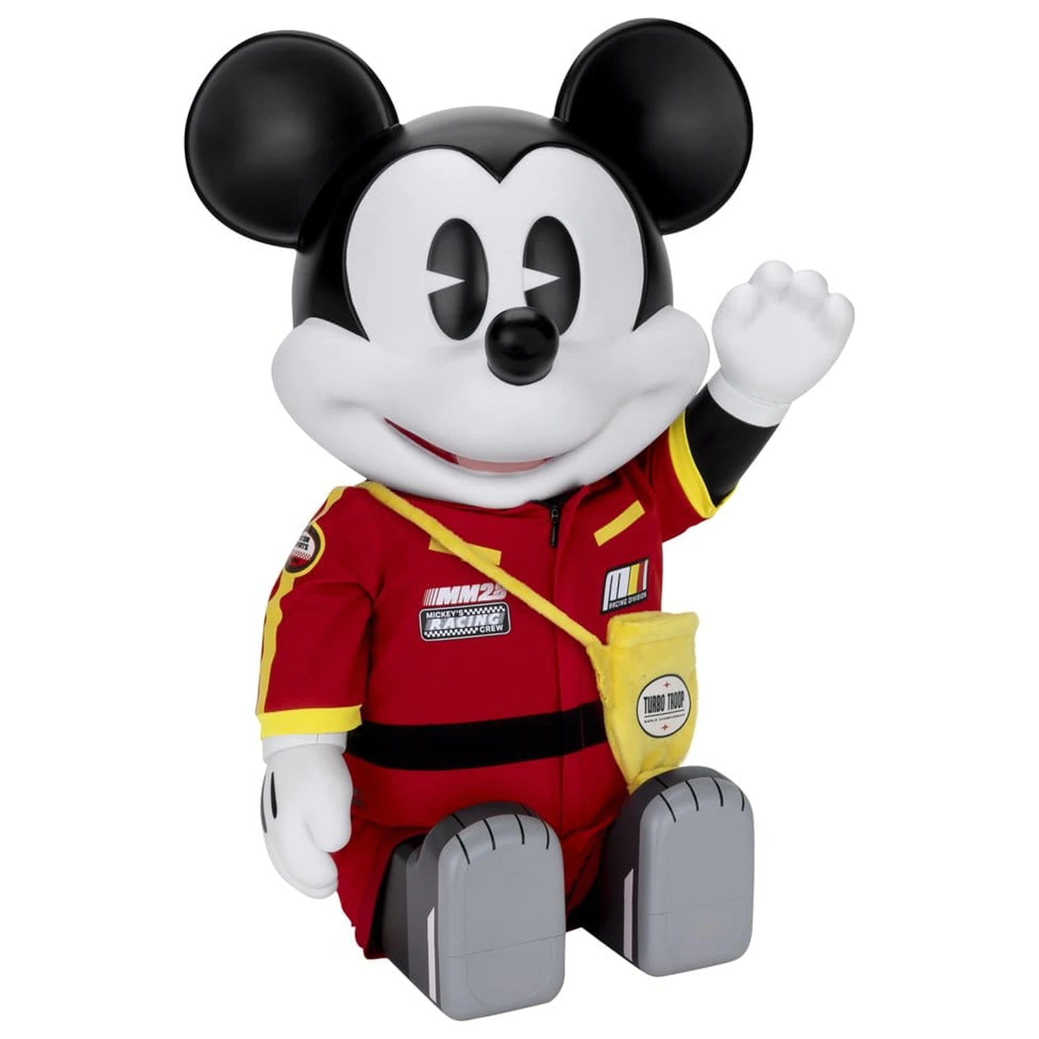 Mickey and Friends Vinilna Kasica Prasica SYAKING-BANG!! Funkcionalna Figurica Trkaći Automobil Micky 48 cm fotografija proizvoda