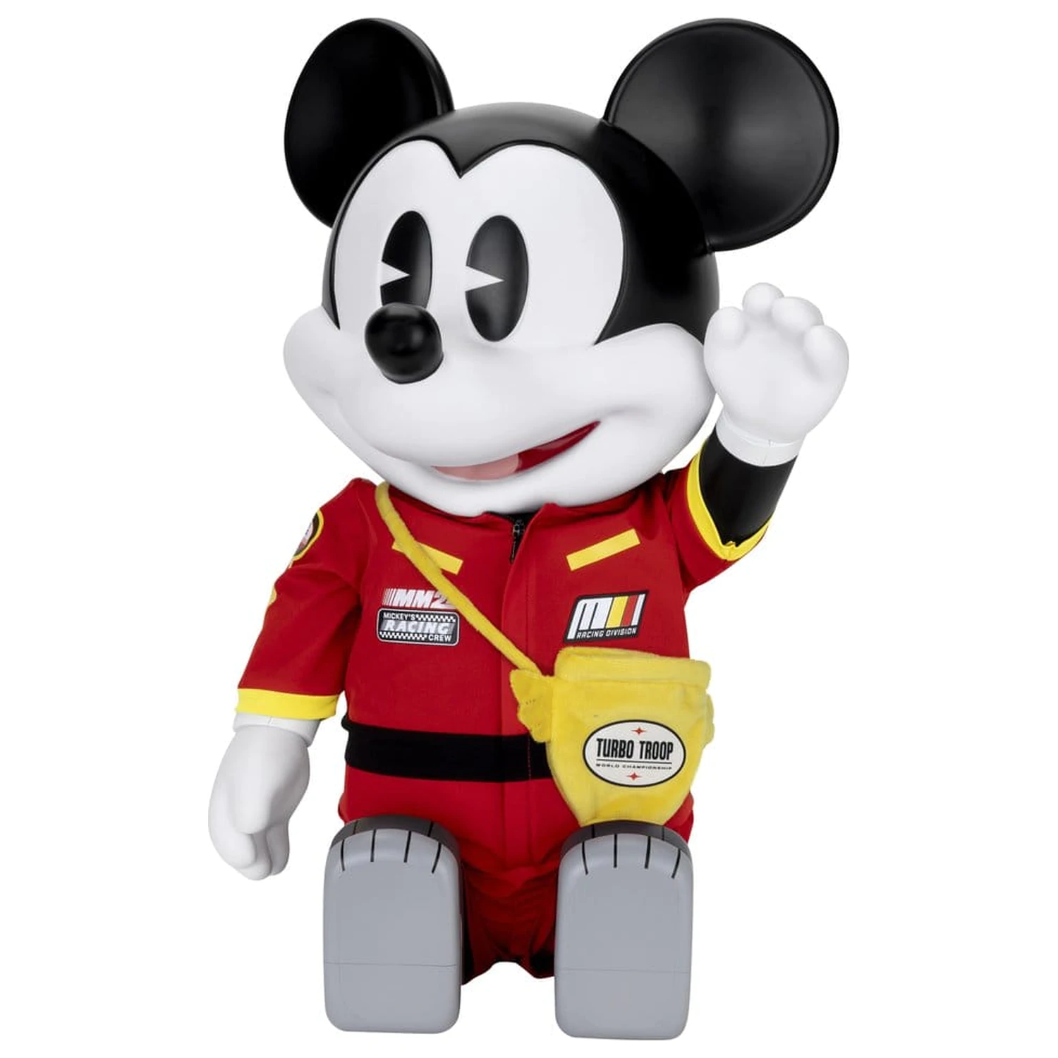 Mickey and Friends Vinilna Kasica Prasica SYAKING-BANG!! Funkcionalna Figurica Trkaći Automobil Micky 48 cm fotografija proizvoda