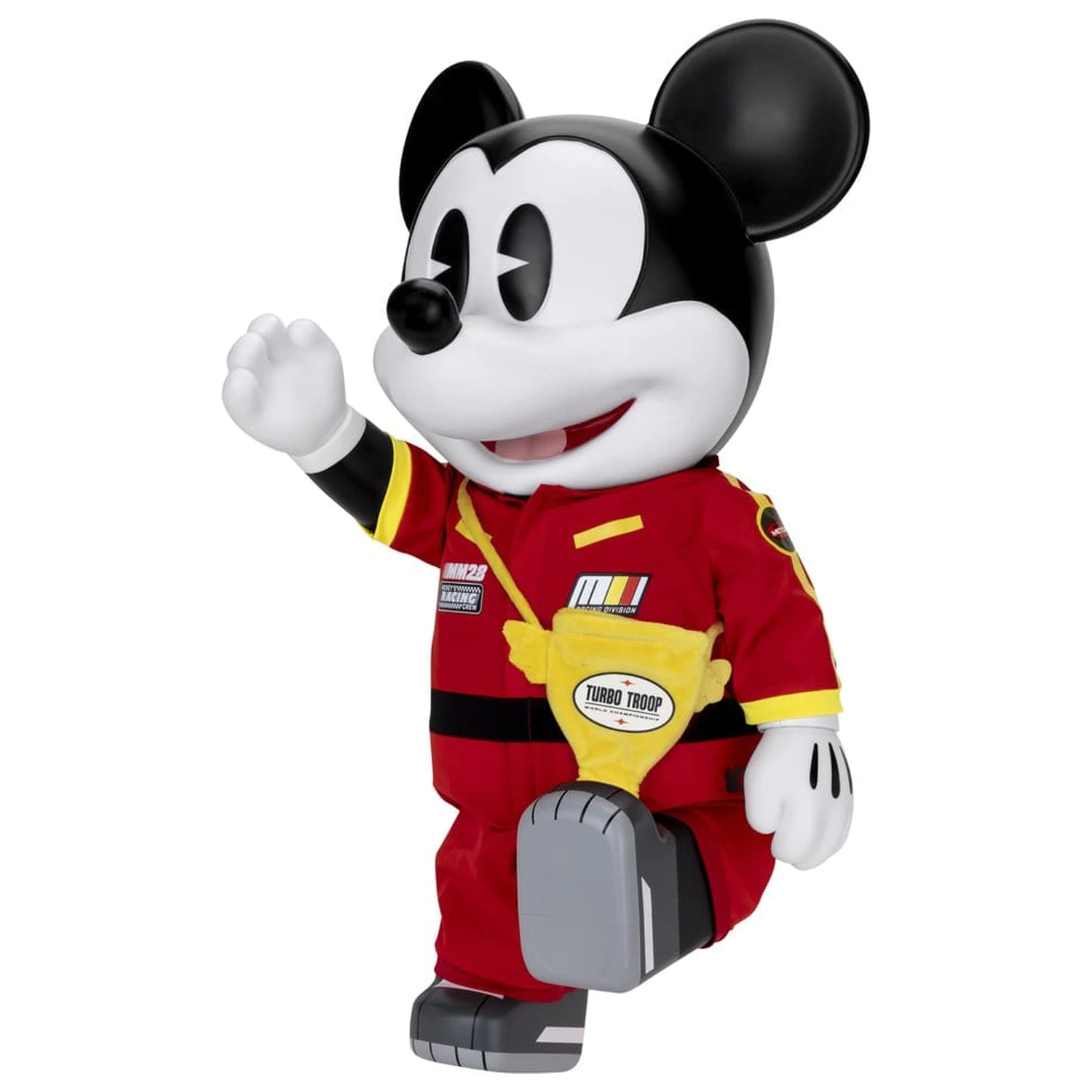 Mickey and Friends Vinilna Kasica Prasica SYAKING-BANG!! Funkcionalna Figurica Trkaći Automobil Micky 48 cm fotografija proizvoda