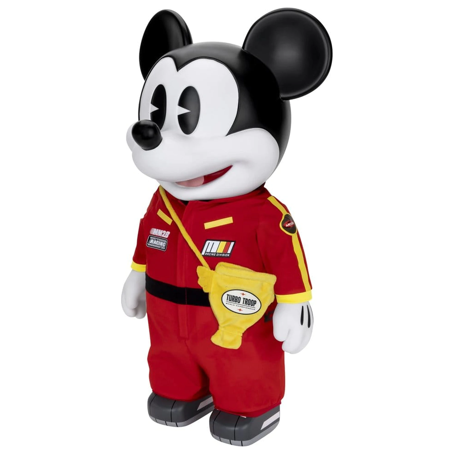 Mickey and Friends Vinilna Kasica Prasica SYAKING-BANG!! Funkcionalna Figurica Trkaći Automobil Micky 48 cm fotografija proizvoda