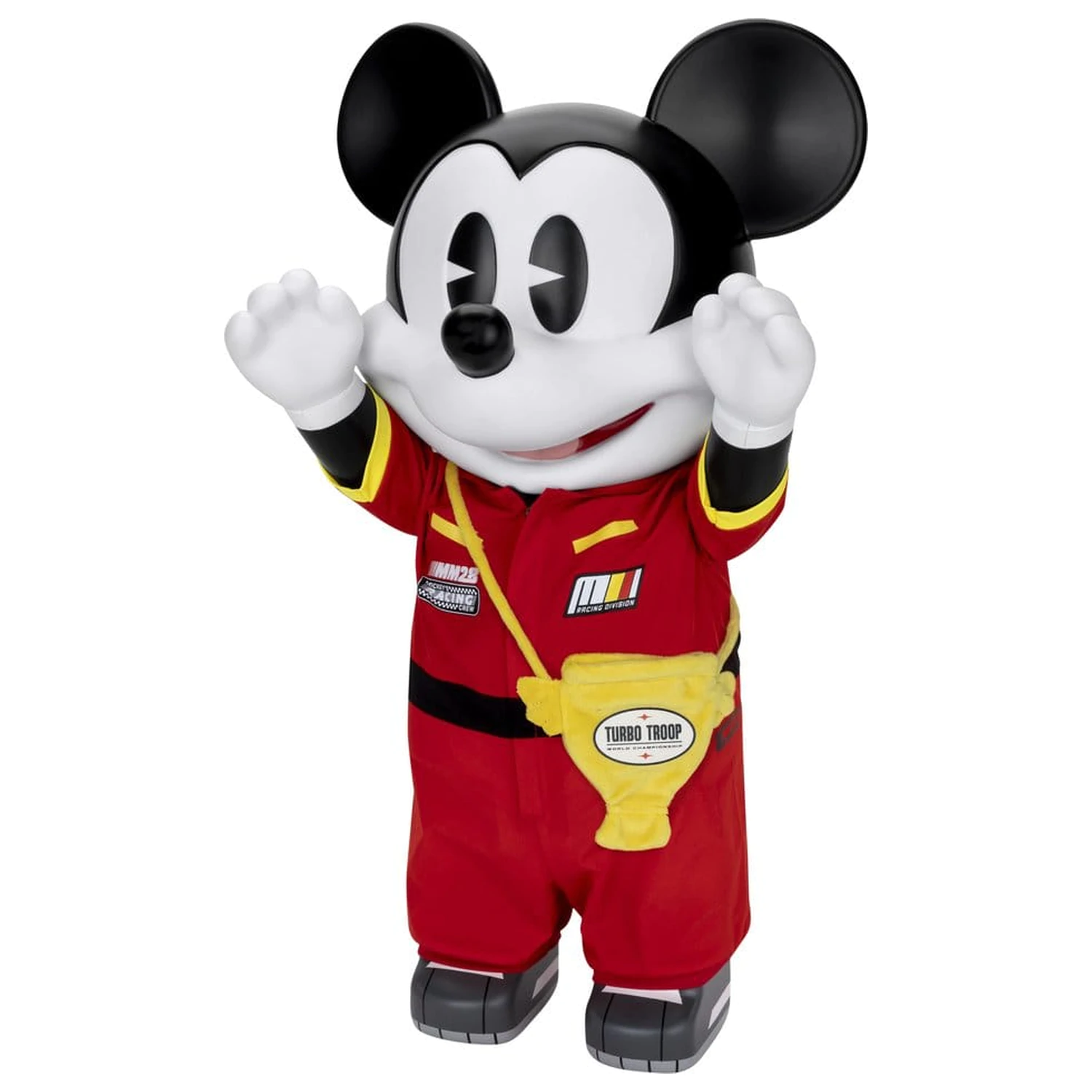 Mickey and Friends Vinilna Kasica Prasica SYAKING-BANG!! Funkcionalna Figurica Trkaći Automobil Micky 48 cm fotografija proizvoda