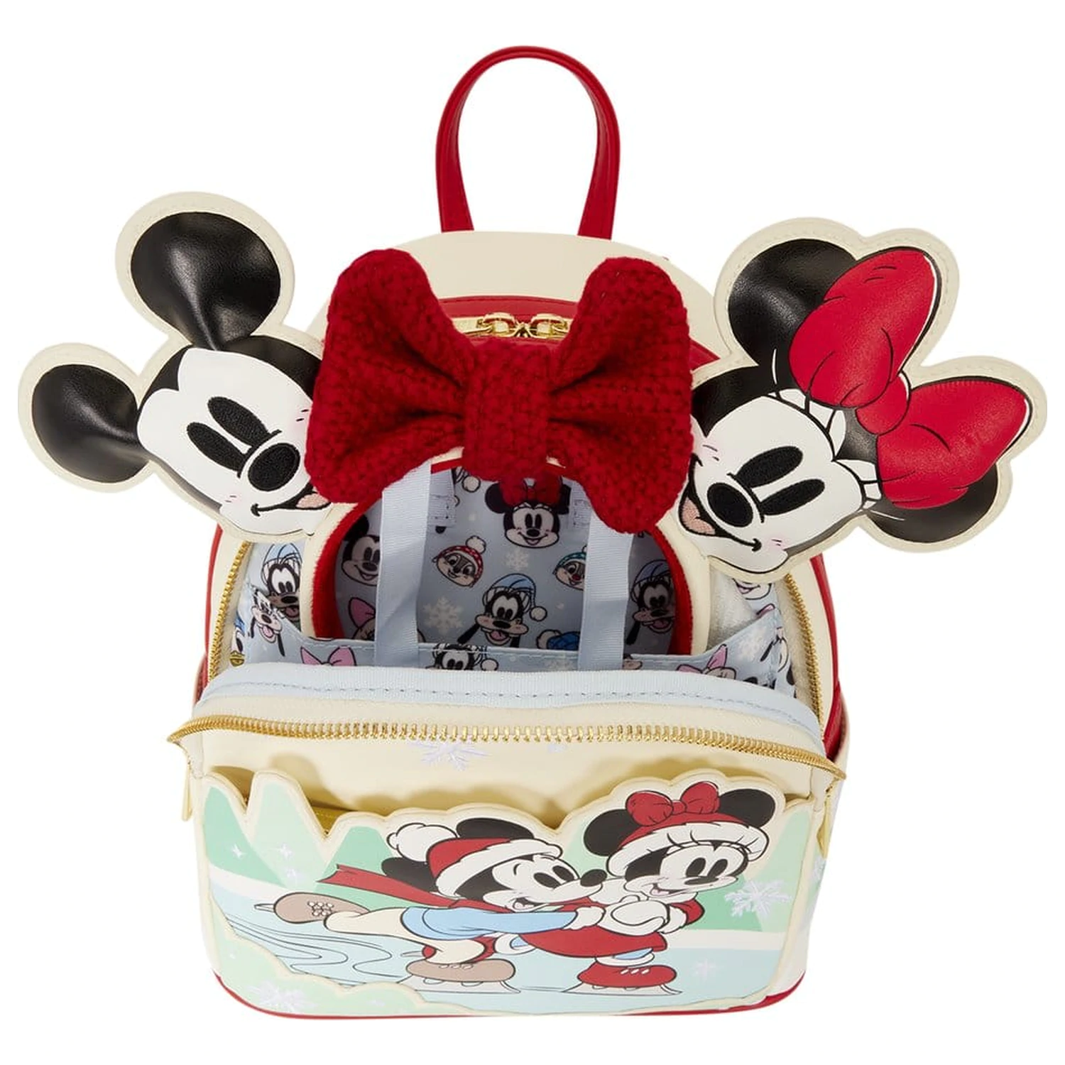 Mickey & Friends by Loungefly mini ruksak s držačem za traku za kosu Ice Skating fotografija proizvoda