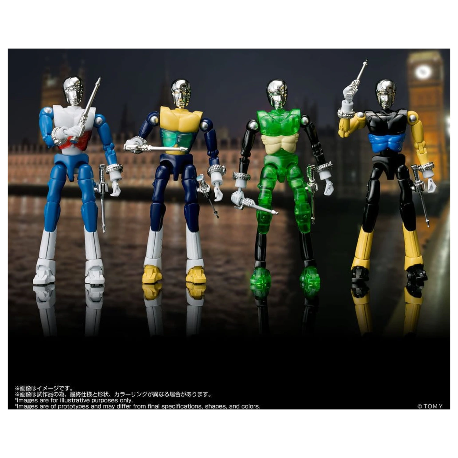 Microman Legacysoul Akcijske Figure Pakiranje od 4 SPYM M14X Set fotografija proizvoda
