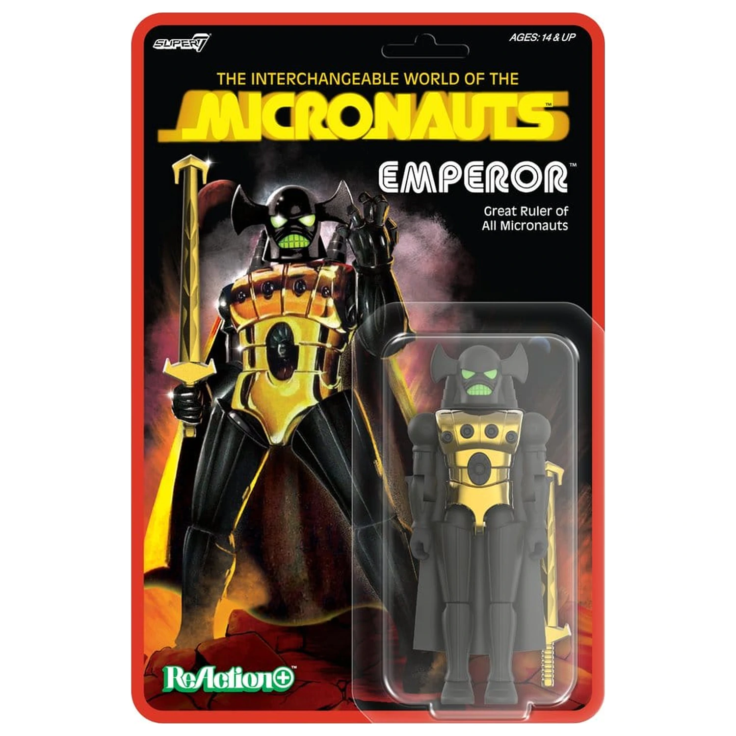 Micronauts ReAction+ Akcijska figura Val 03 Emperor 10 cm fotografija proizvoda