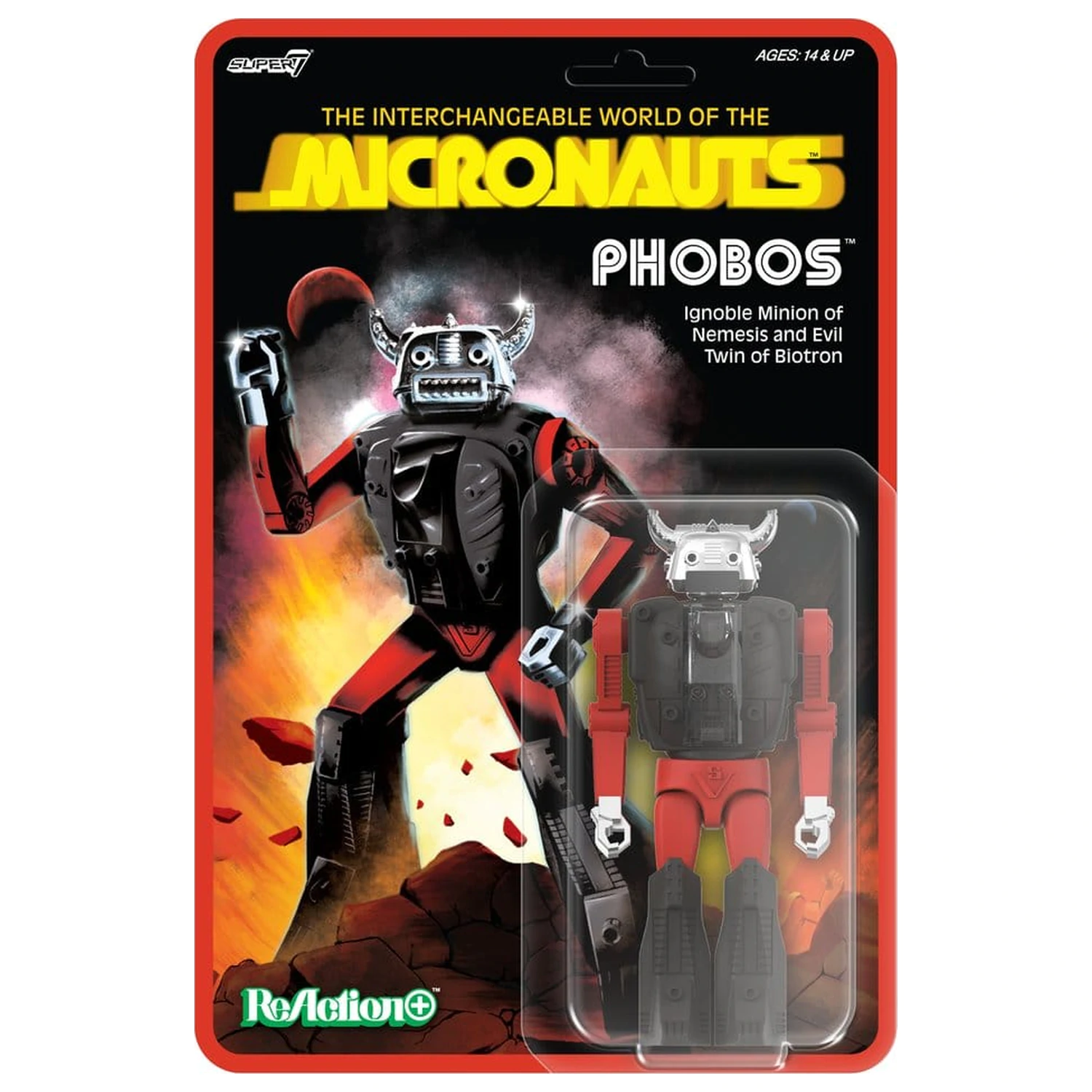 Micronauts ReAction+ Akcijska figura Val 04 Phobos fotografija proizvoda