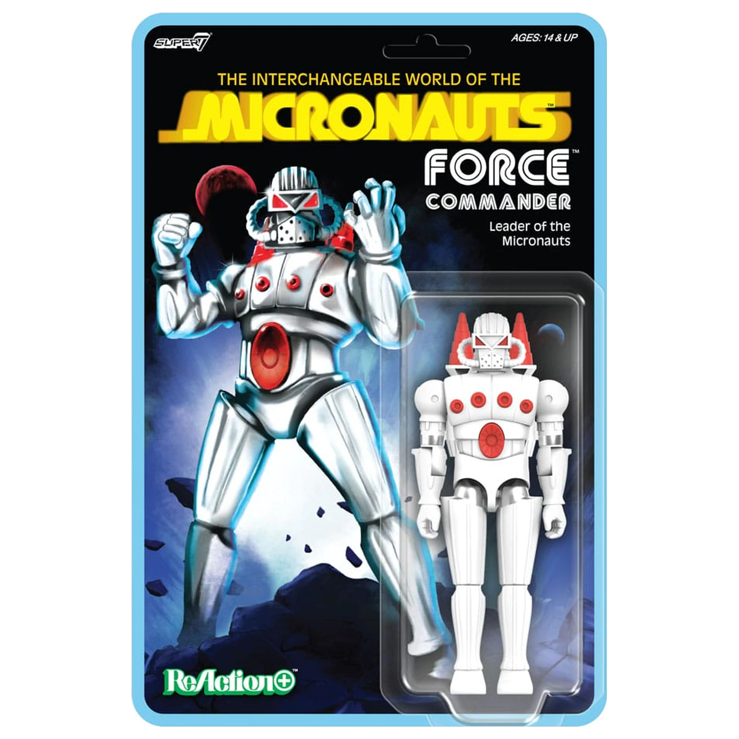 Micronauts ReAction+ akcijska figura Force Commander 9 cm fotografija proizvoda