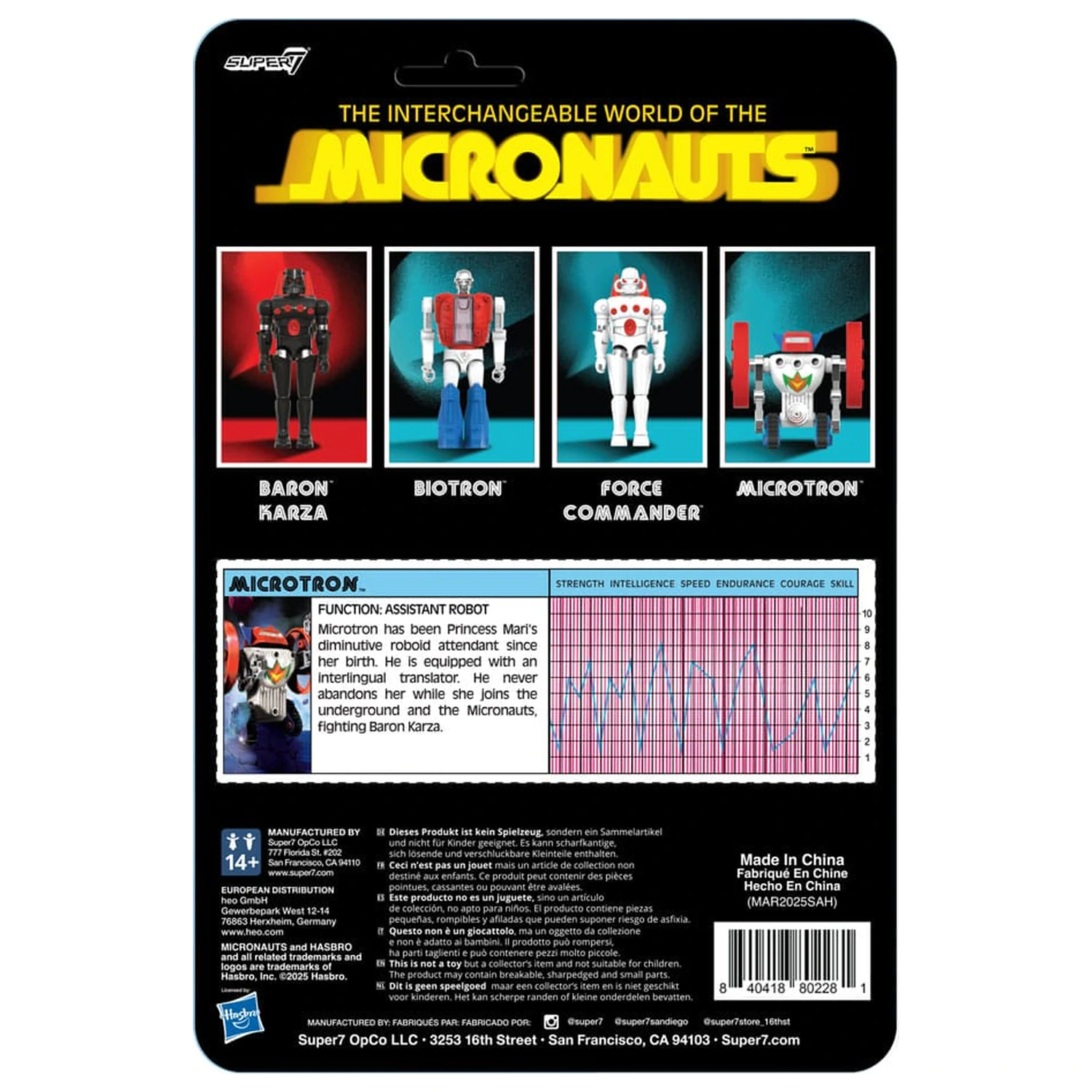 Micronauts ReAction+ akcijska figura Microtron 9 cm fotografija proizvoda