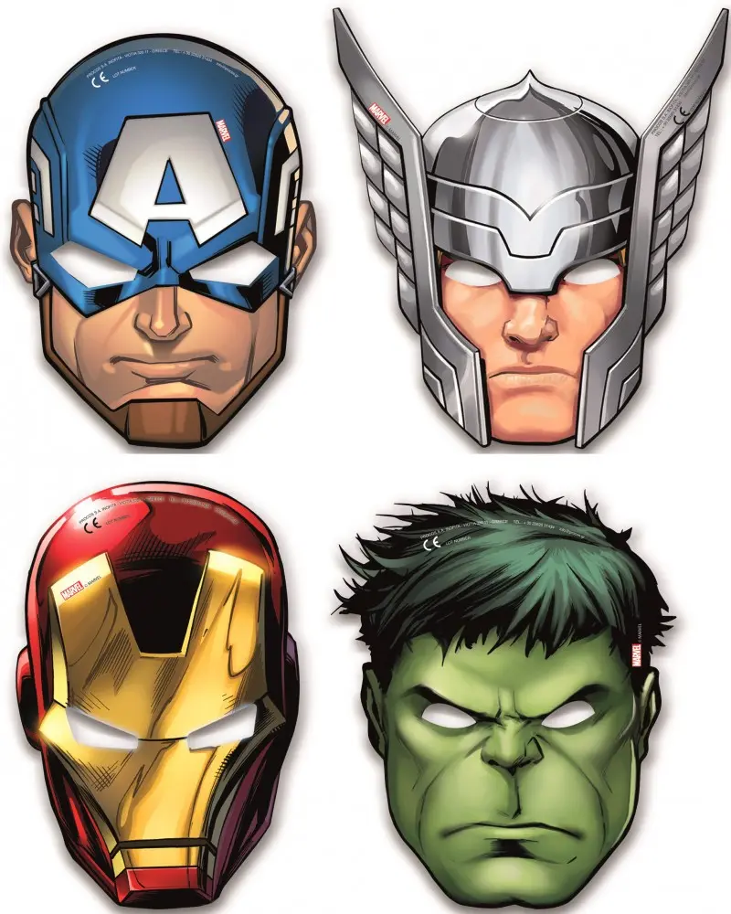 Mighty Avengers, Avengers maska, maska za lice 6 komada fotografija proizvoda