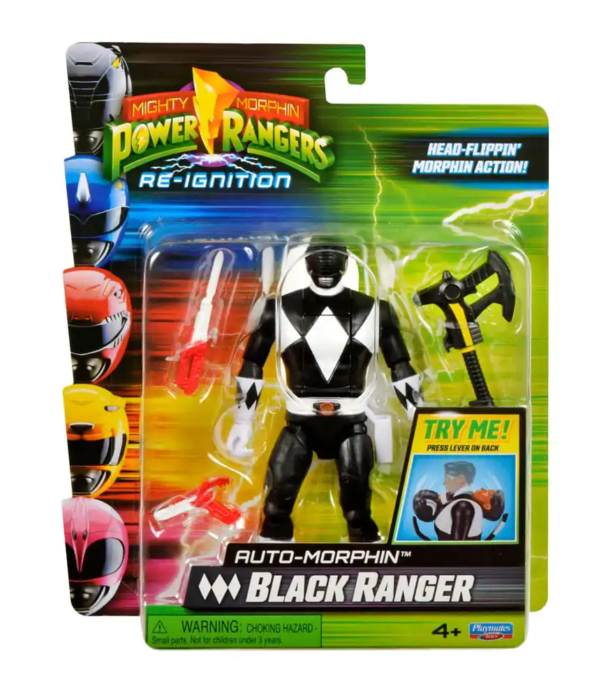 Mighty Morphin Power Rangers Action Figure Auto-Morphin Black Ranger 12 cm Figura fotografija proizvoda