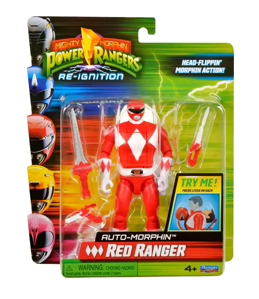 Mighty Morphin Power Rangers Action Figure Auto-Morphin Red Ranger 12 cm Figura fotografija proizvoda