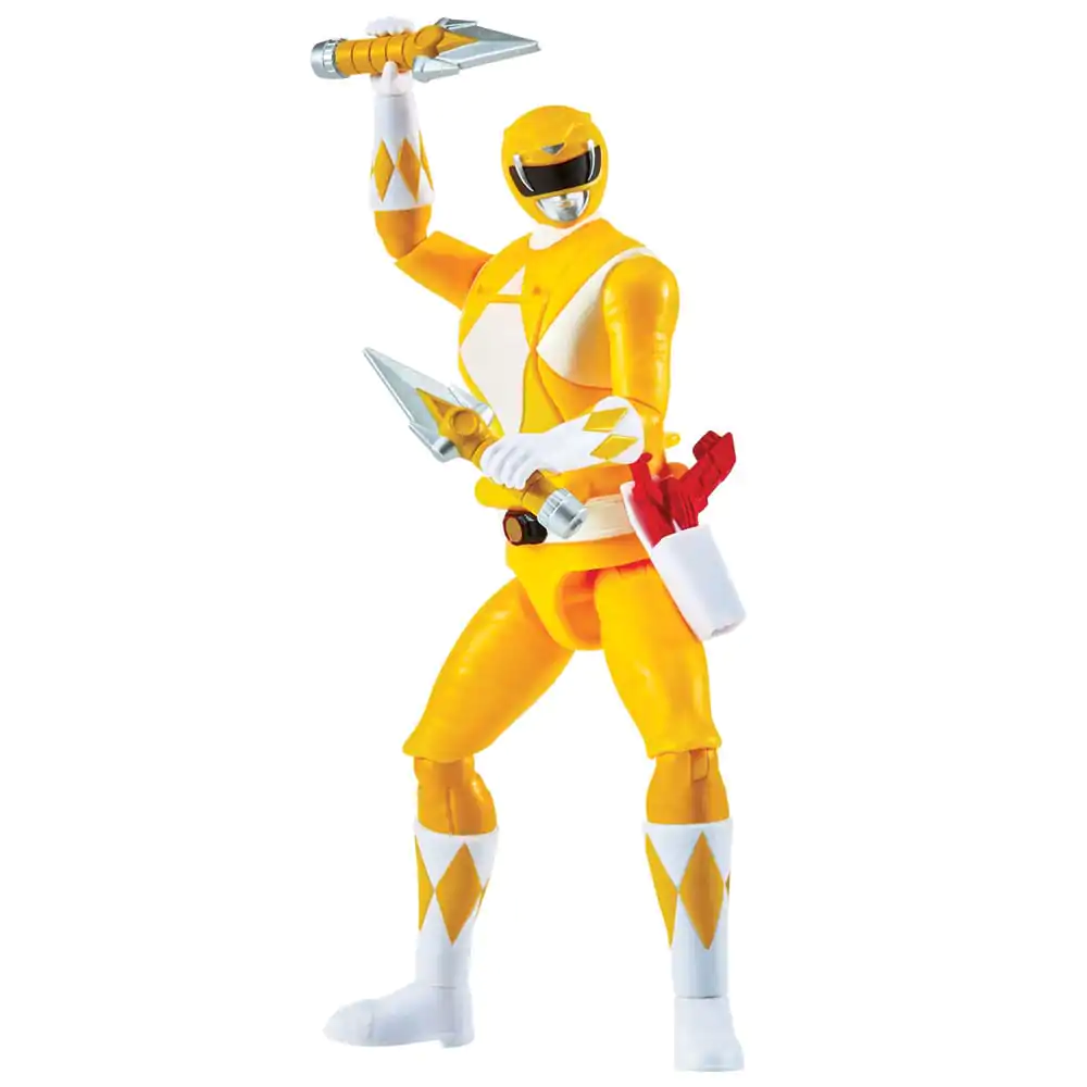 Mighty Morphin Power Rangers Action Figure Auto-Morphin Yellow Ranger 12 cm Akcijska Figura fotografija proizvoda
