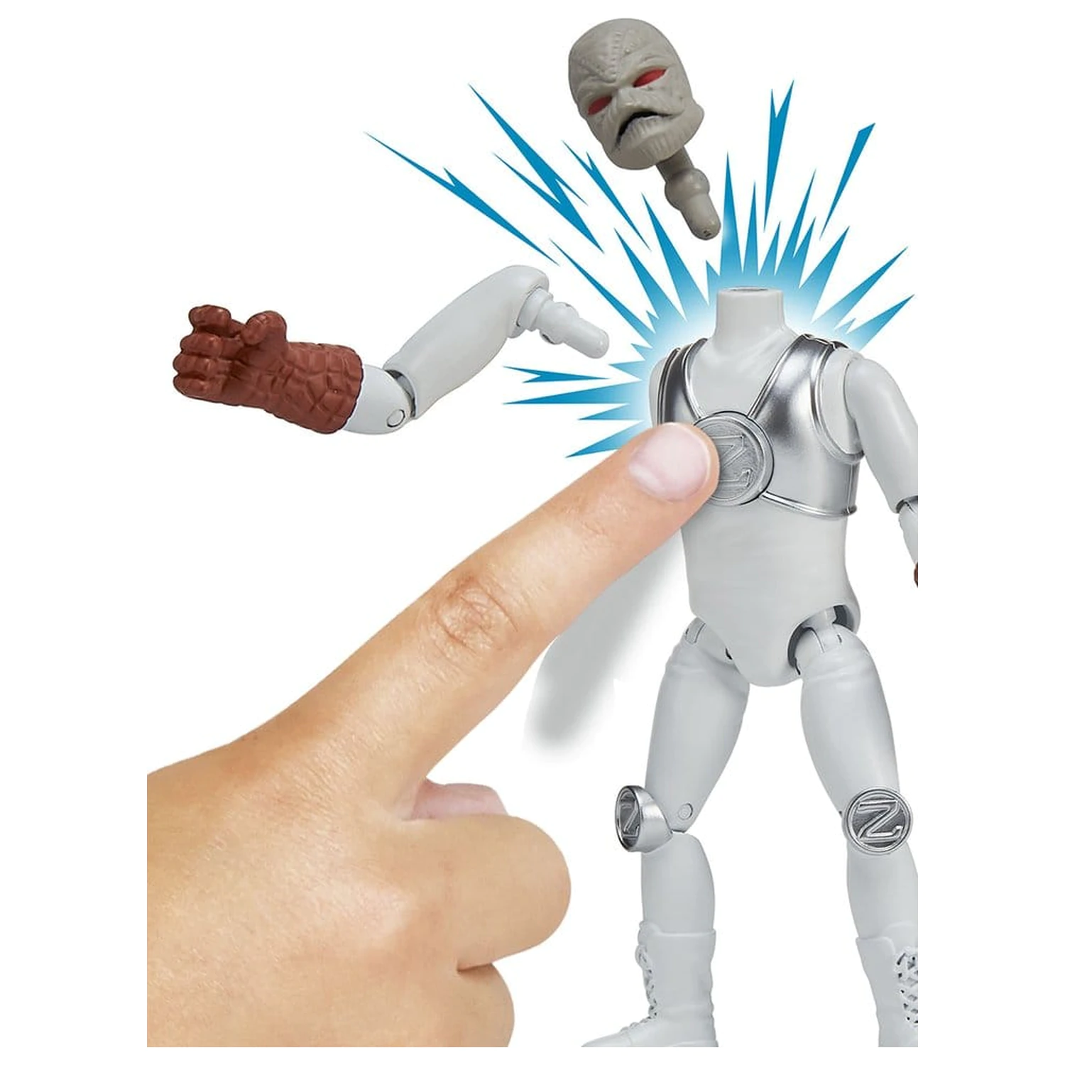 Mighty Morphin Power Rangers Osnovna akcijska figura Z-Putty fotografija proizvoda
