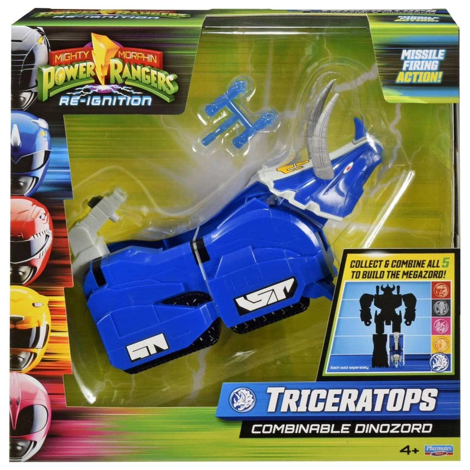 Mighty Morphin Power Rangers Kombinabilna Dinozord akcijska figura Triceratops 20 cm fotografija proizvoda