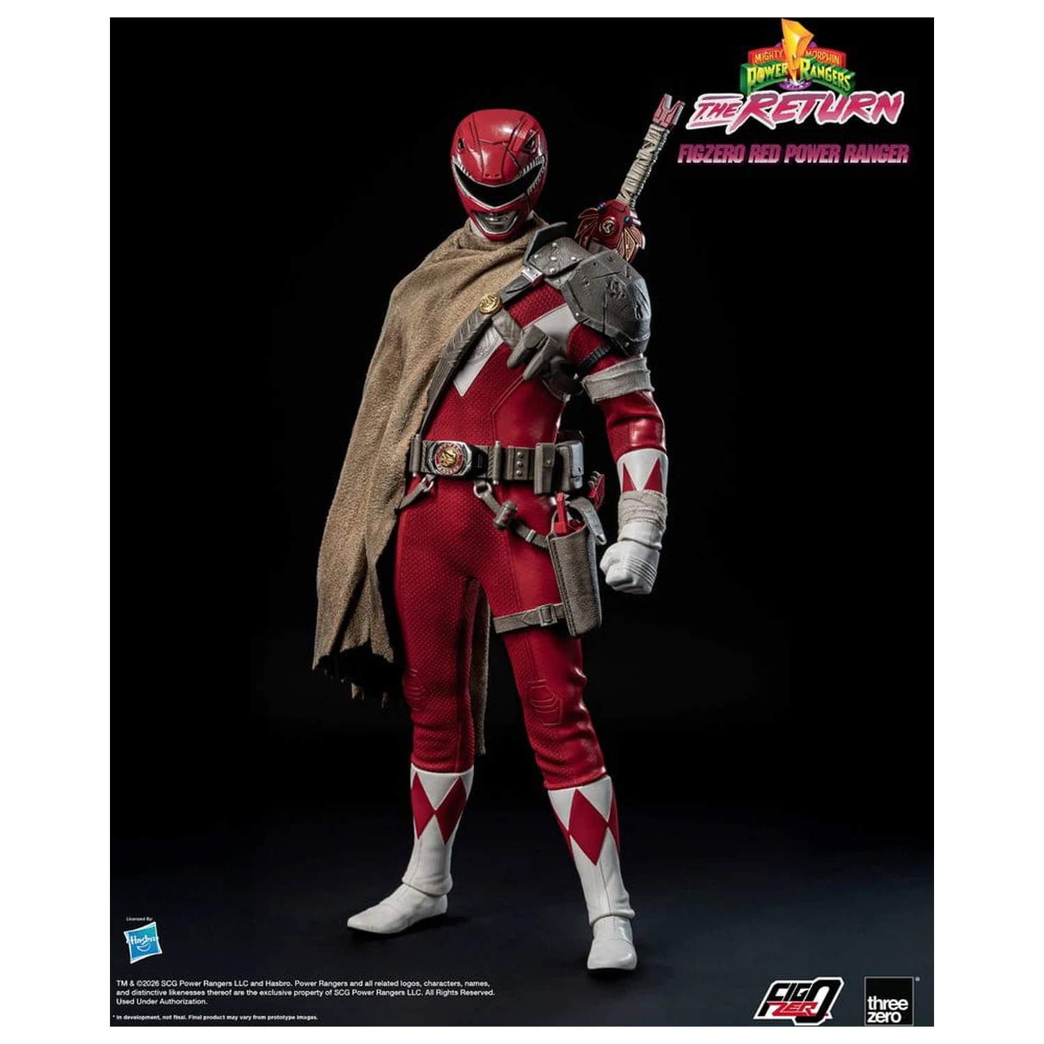 Mighty Morphin Power Rangers: The Return FigZero Action Figure 1/6 Red Power Ranger 31 cm fotografija proizvoda