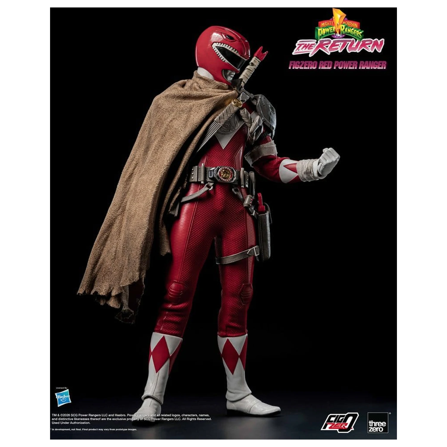 Mighty Morphin Power Rangers: The Return FigZero Action Figure 1/6 Red Power Ranger 31 cm fotografija proizvoda