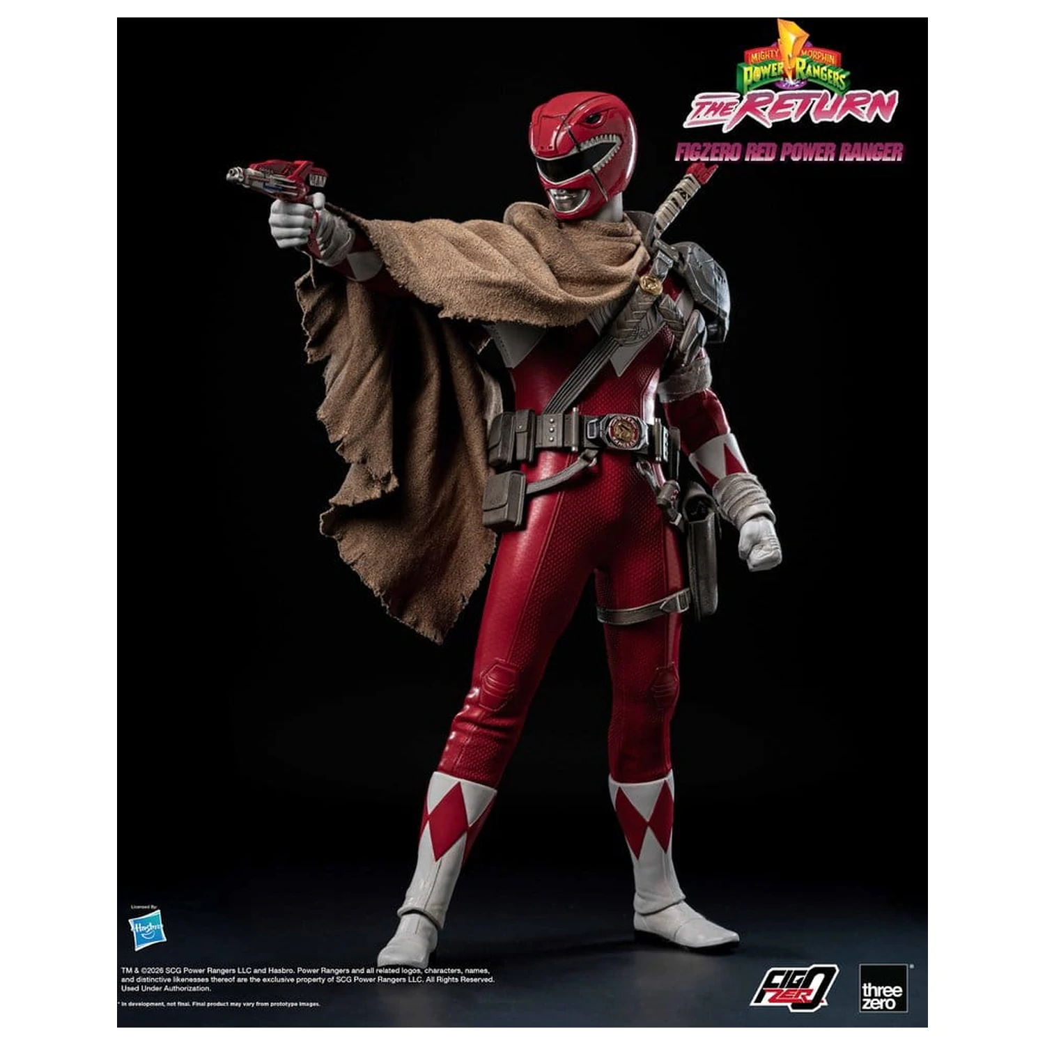 Mighty Morphin Power Rangers: The Return FigZero Action Figure 1/6 Red Power Ranger 31 cm fotografija proizvoda