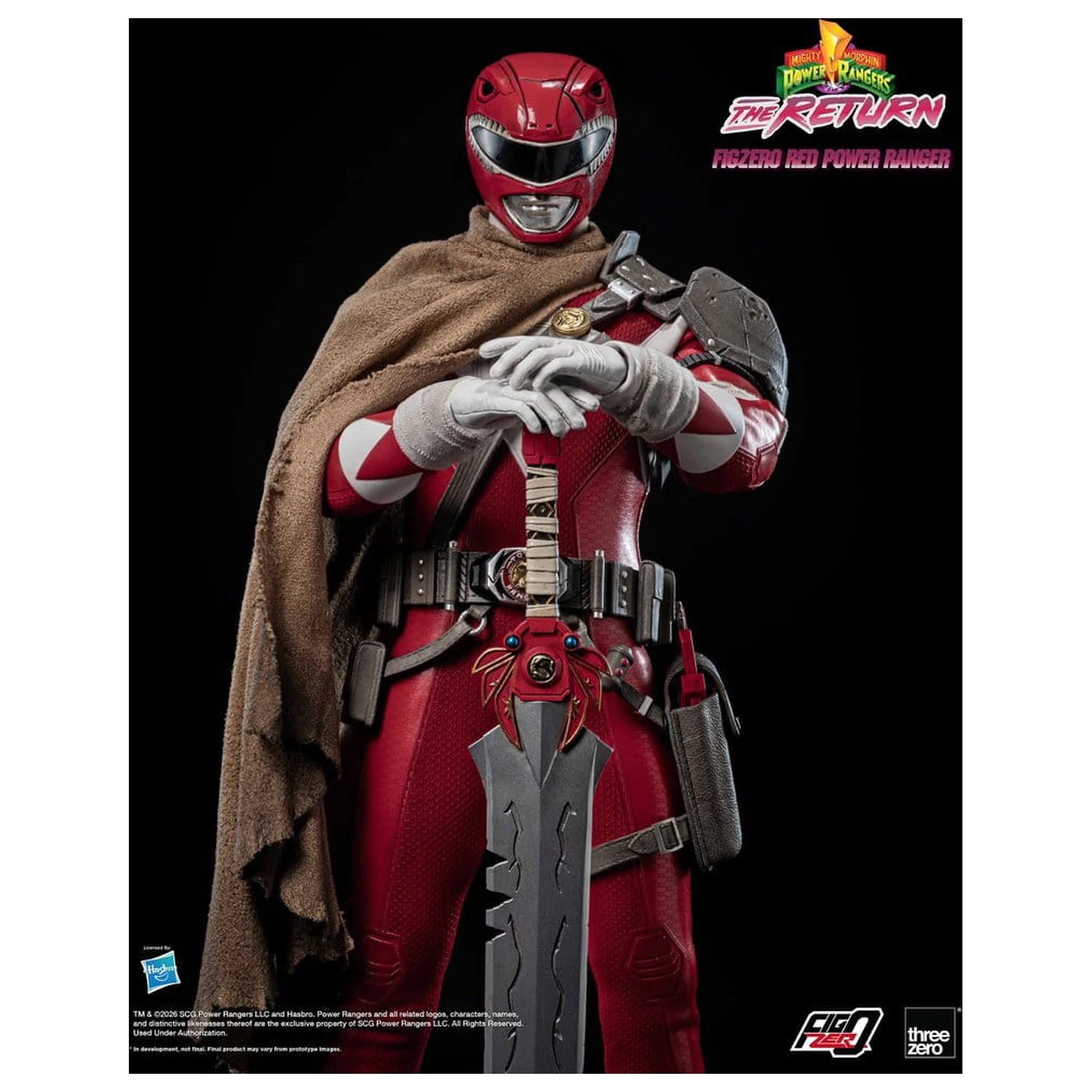 Mighty Morphin Power Rangers: The Return FigZero Action Figure 1/6 Red Power Ranger 31 cm fotografija proizvoda