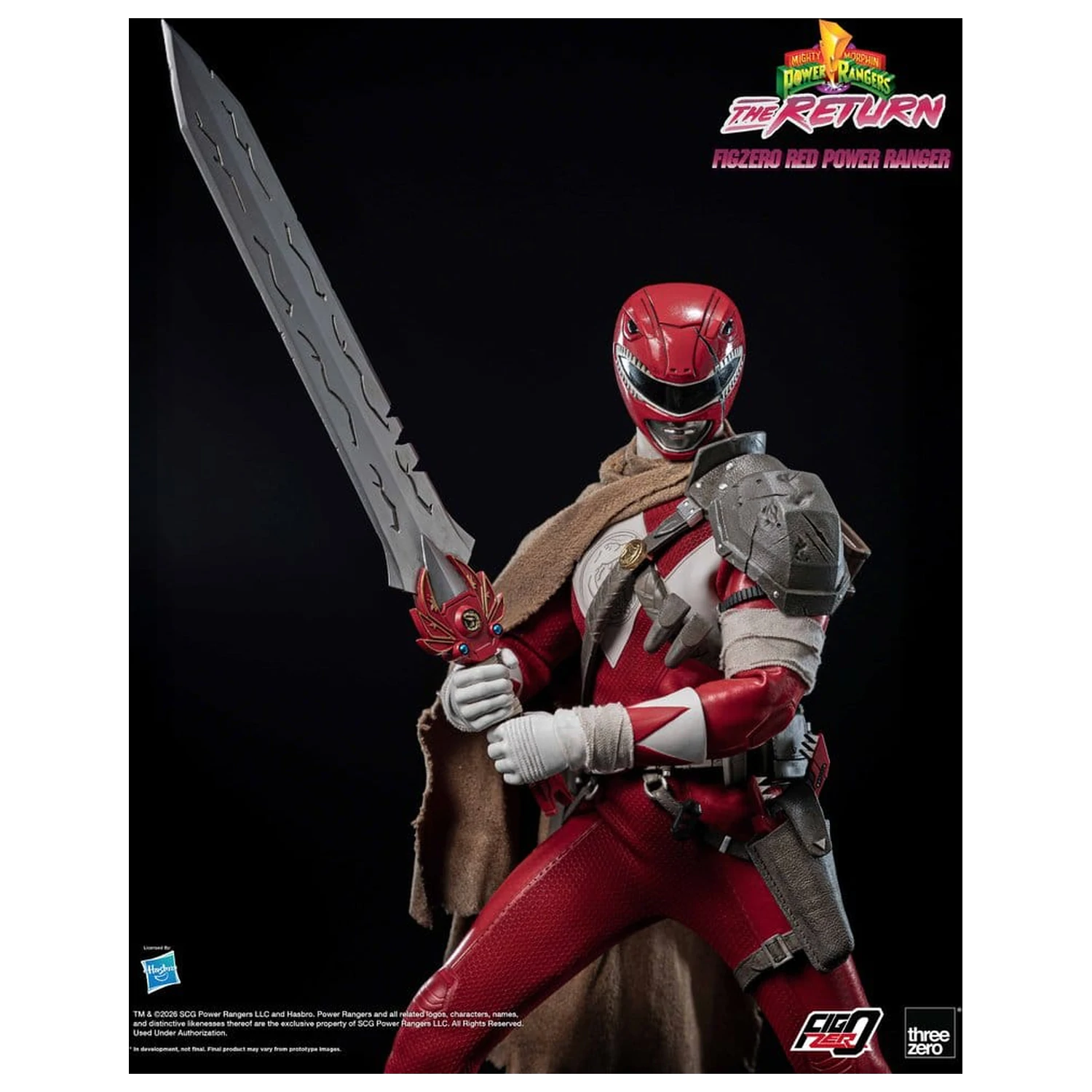 Mighty Morphin Power Rangers: The Return FigZero Action Figure 1/6 Red Power Ranger 31 cm fotografija proizvoda