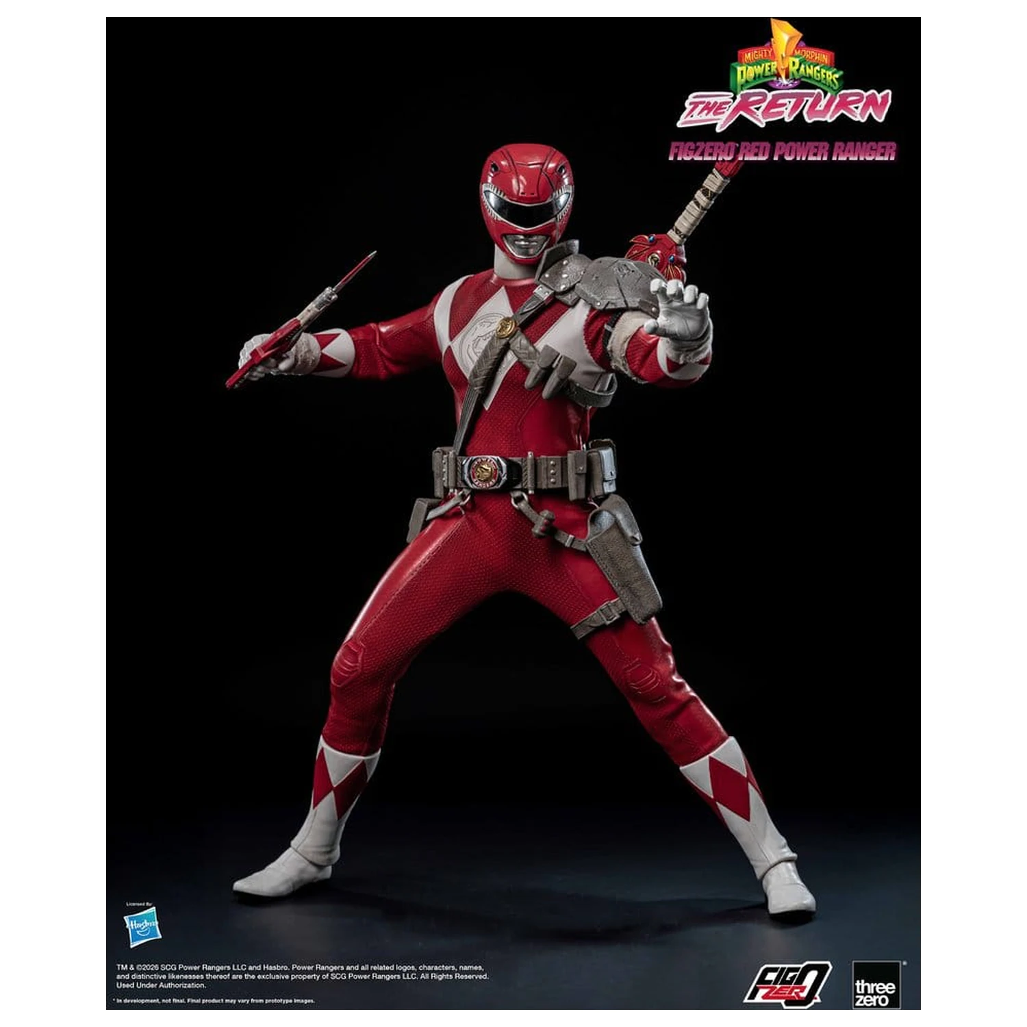 Mighty Morphin Power Rangers: The Return FigZero Action Figure 1/6 Red Power Ranger 31 cm fotografija proizvoda