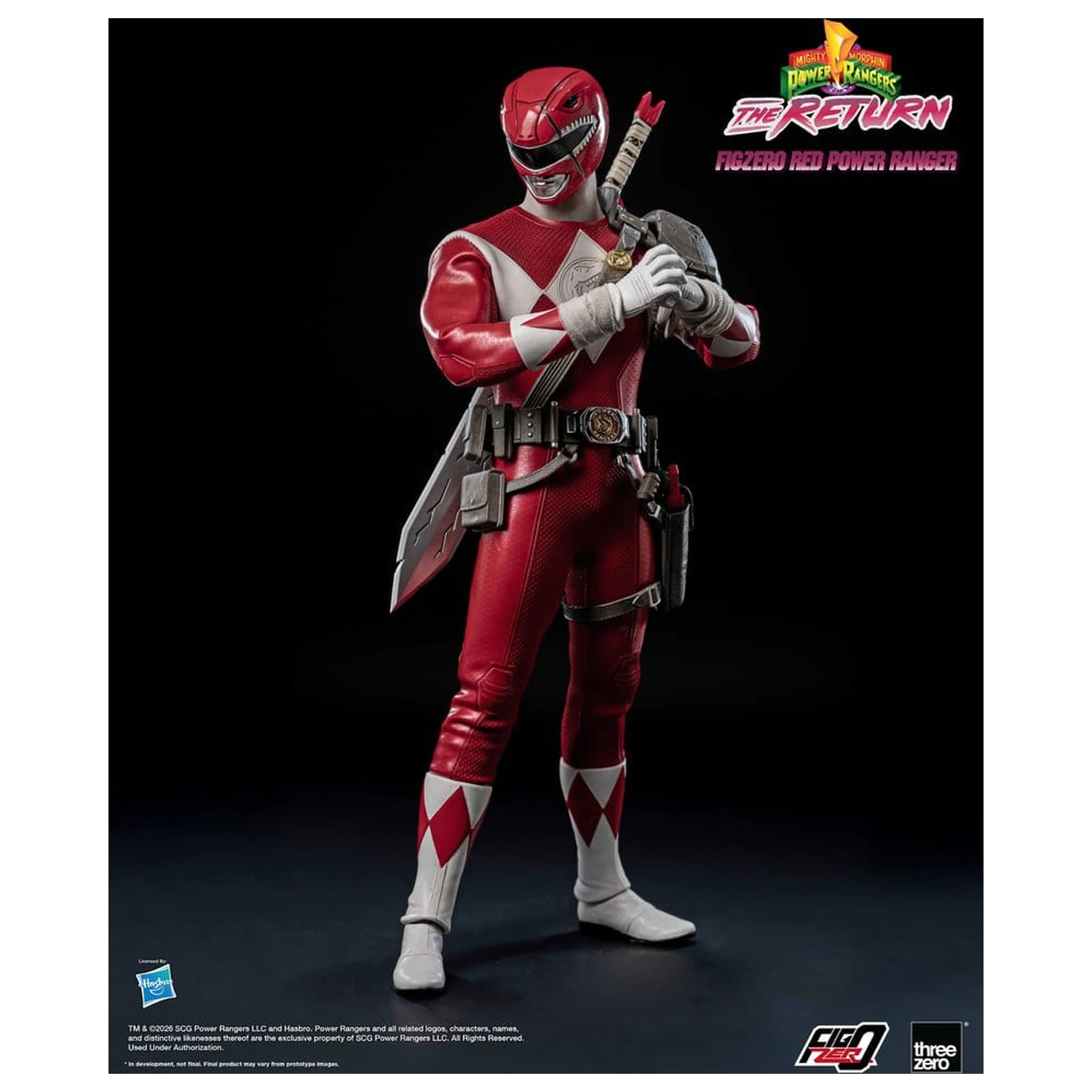 Mighty Morphin Power Rangers: The Return FigZero Action Figure 1/6 Red Power Ranger 31 cm fotografija proizvoda